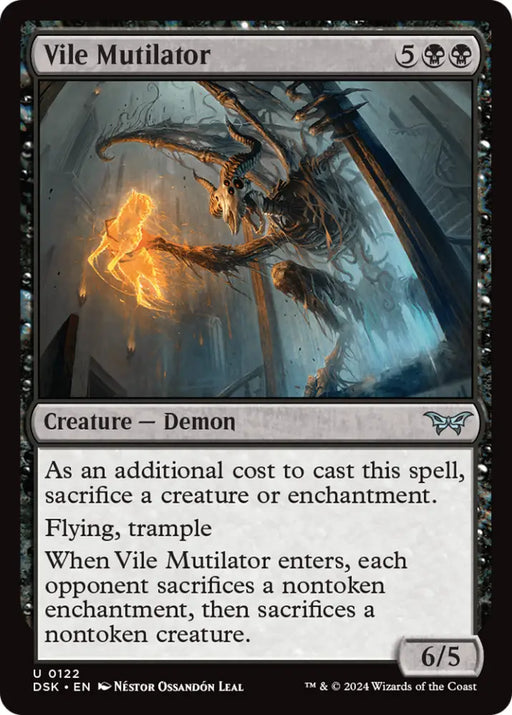 Vile Mutilator [Duskmourn: House of Horror] - MTG Single