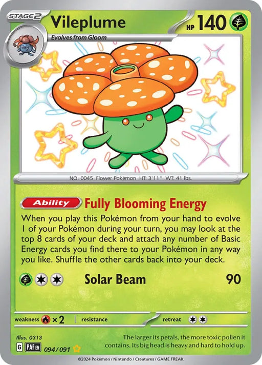 Vileplume (094/091) [Scarlet & Violet: Paldean Fates] - Pokemon Single