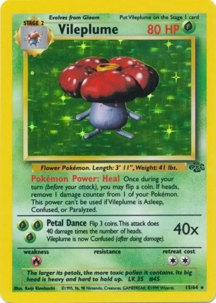 Vileplume (15/64) [Jungle Unlimited] - Pokemon Single