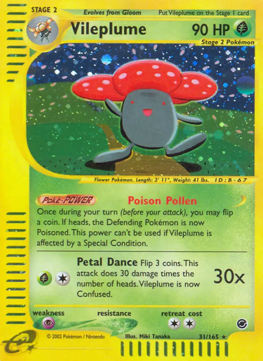 Vileplume (31/165) [Expedition: Base Set] - Pokemon Single