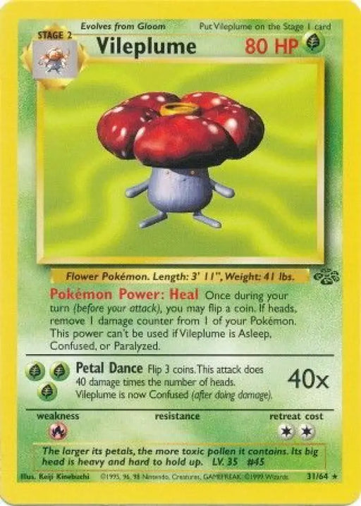 Vileplume (31/64) [Jungle Unlimited] - Pokemon Single