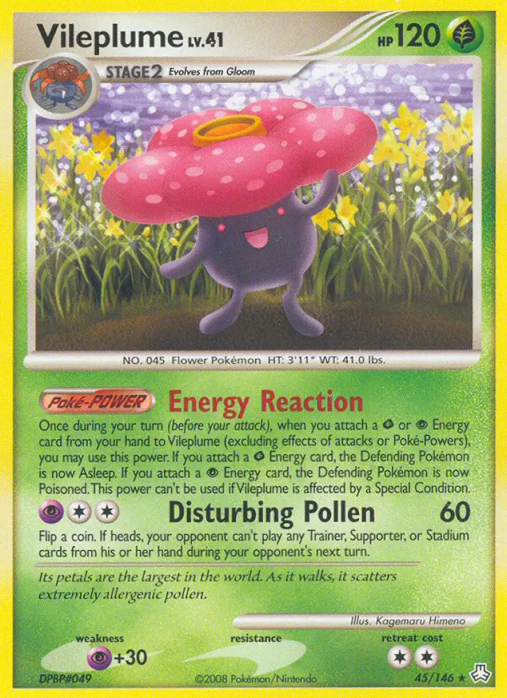 Vileplume (45/146) [Diamond & Pearl: Legends Awakened] - Pokemon Single