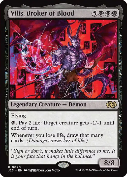 Vilis Broker of Blood (Anime) [Foundations Jumpstart] - MTG Single