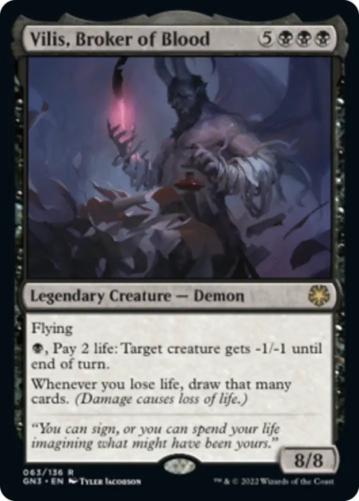 Vilis Broker of Blood [Game Night: Free-for-All] - MTG Single