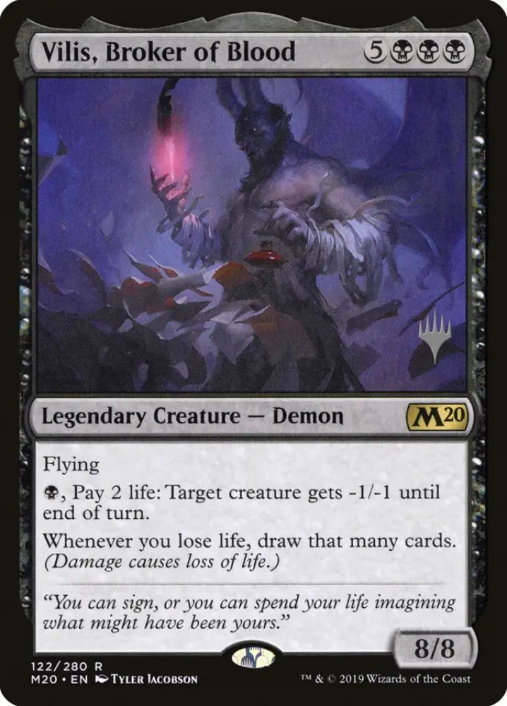 Vilis Broker of Blood (Promo Pack) [Core Set 2020 Promos] - MTG Single