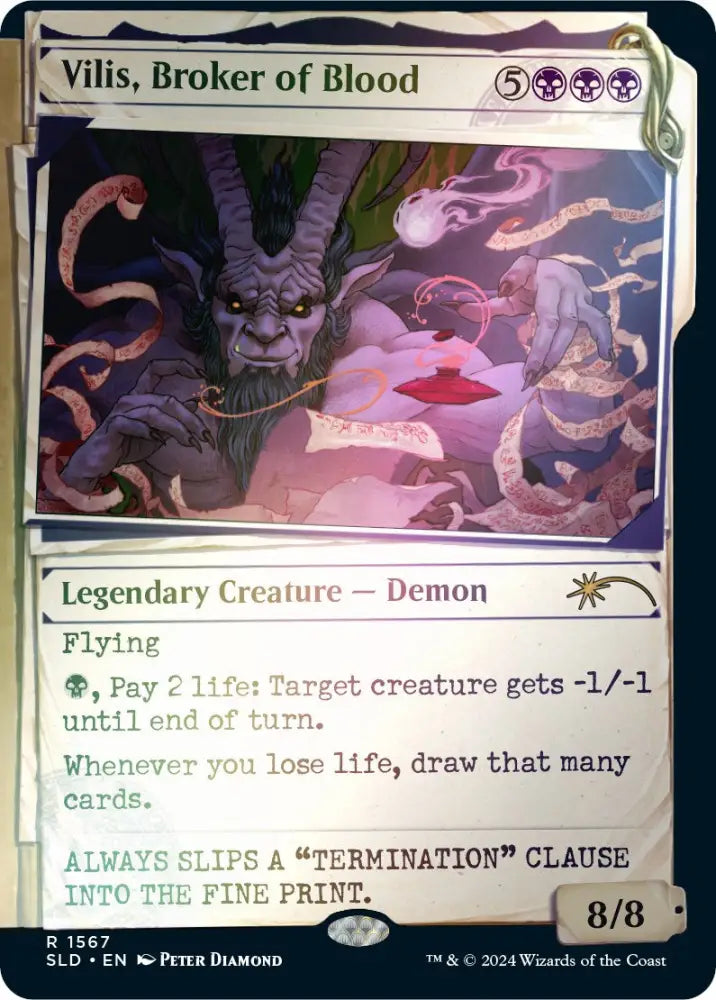Vilis Broker of Blood (Rainbow Foil) [Secret Lair Drop Series] - MTG Single