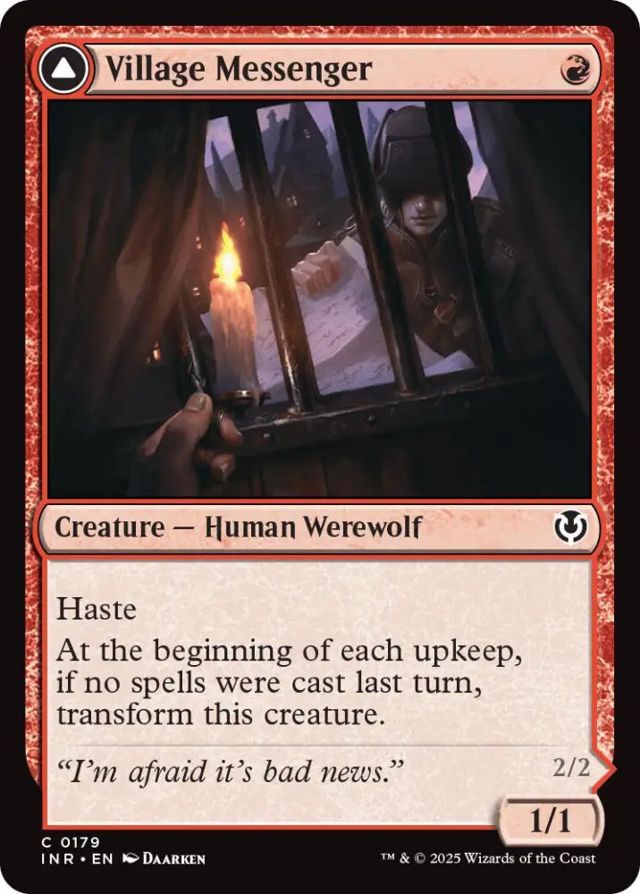 Village Messenger // Moonrise Intruder [Innistrad Remastered] - MTG Single