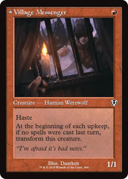 Village Messenger // Moonrise Intruder (Retro Frame) [Innistrad Remastered] - MTG Single