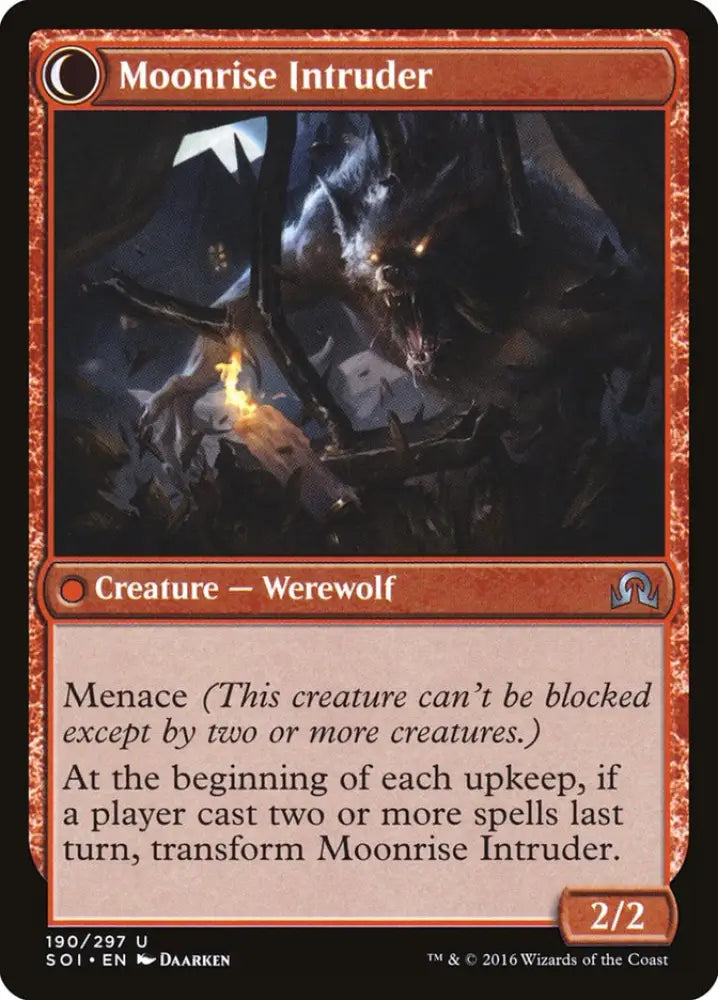 Village Messenger // Moonrise Intruder [Shadows over Innistrad] - MTG Single