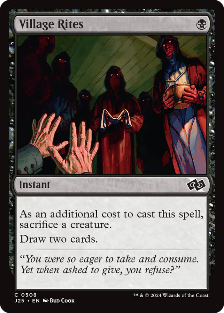 Village Rites [Foundations Jumpstart] - MTG Single