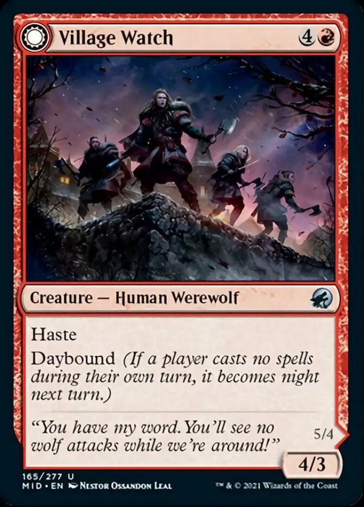 Village Watch // Village Reavers [Innistrad: Midnight Hunt] - MTG Single