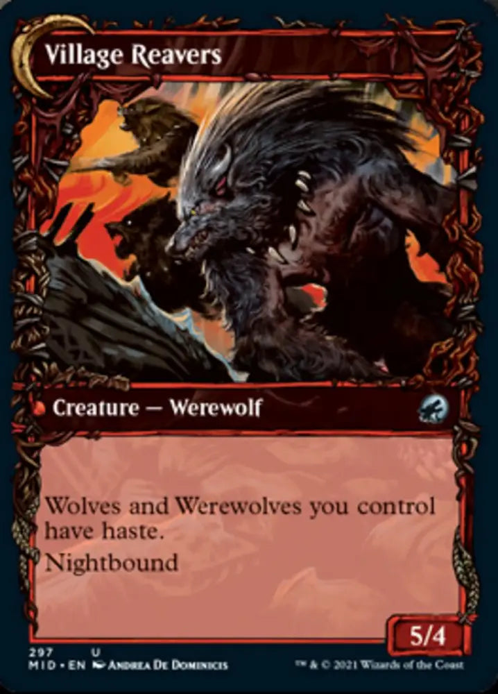 Village Watch // Village Reavers (Showcase Equinox) [Innistrad: Midnight Hunt] - MTG Single