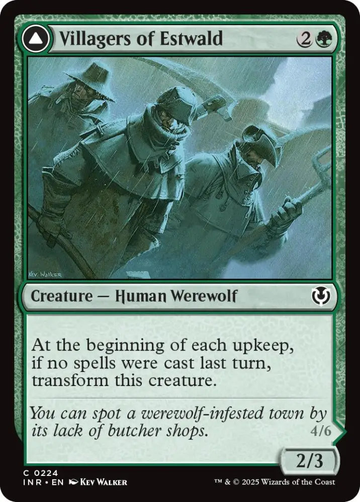 Villagers of Estwald // Howlpack of Estwald [Innistrad Remastered] - MTG Single