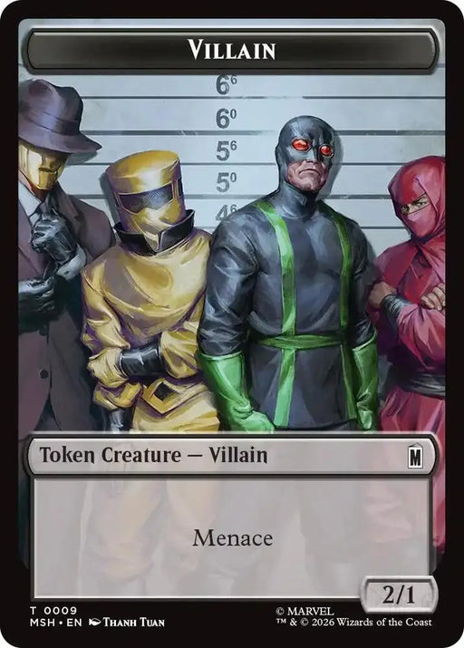 Villain // Treasure Double-Sided Token (009/022) [Marvel Super Heroes]