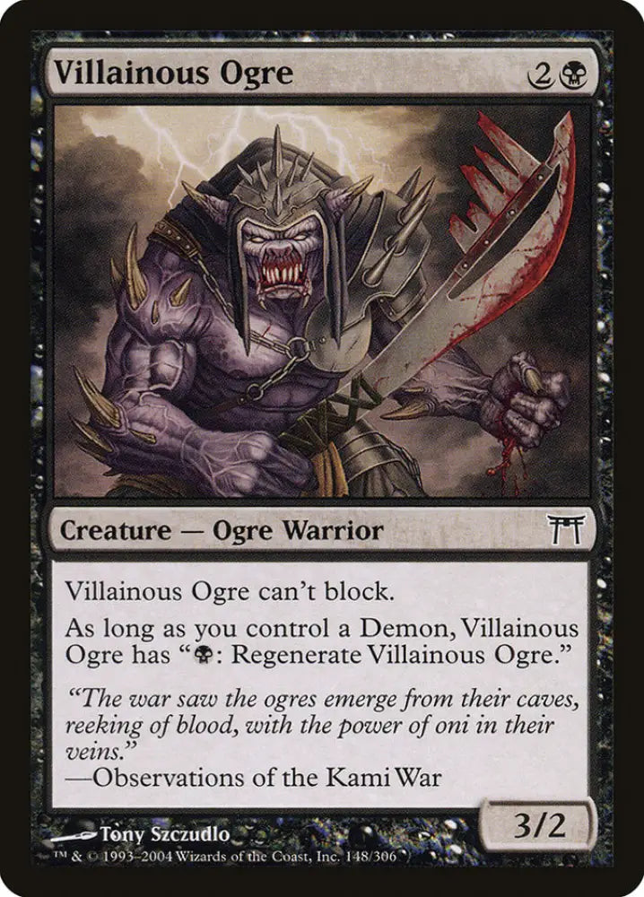 Villainous Ogre [Champions of Kamigawa] - MTG Single