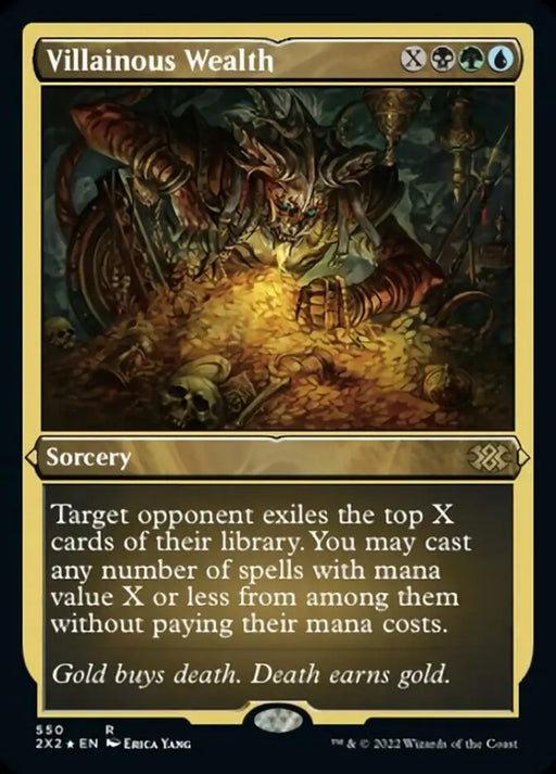 Villainous Wealth (Foil Etched) [Double Masters 2022] - MTG Single