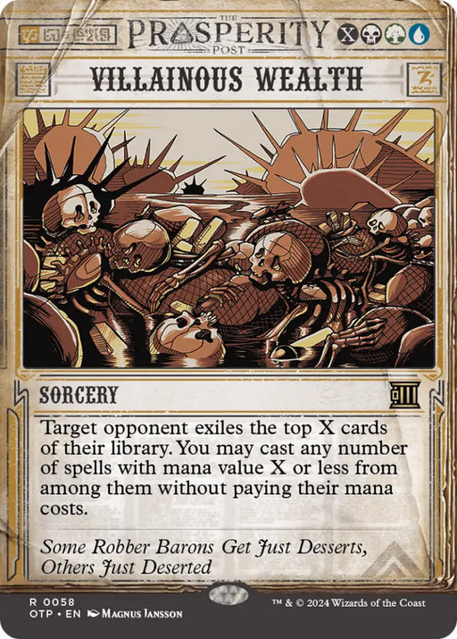 Villainous Wealth [Outlaws of Thunder Junction: Breaking News] - MTG Single
