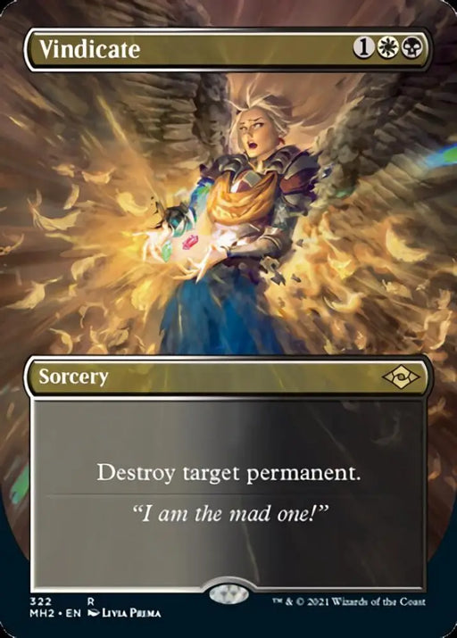 Vindicate (Borderless Alternate Art) [Modern Horizons 2] - MTG Single