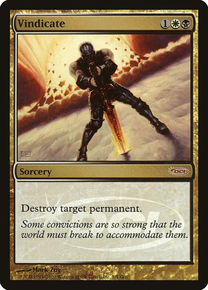 Vindicate [Judge Gift Cards 2007] - MTG Single