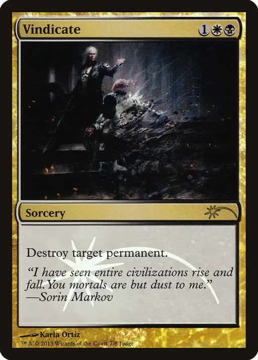 Vindicate [Judge Gift Cards 2013] - MTG Single