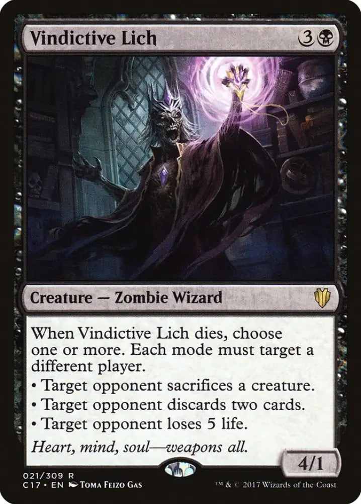 Vindictive Lich [Commander 2017] - MTG Single