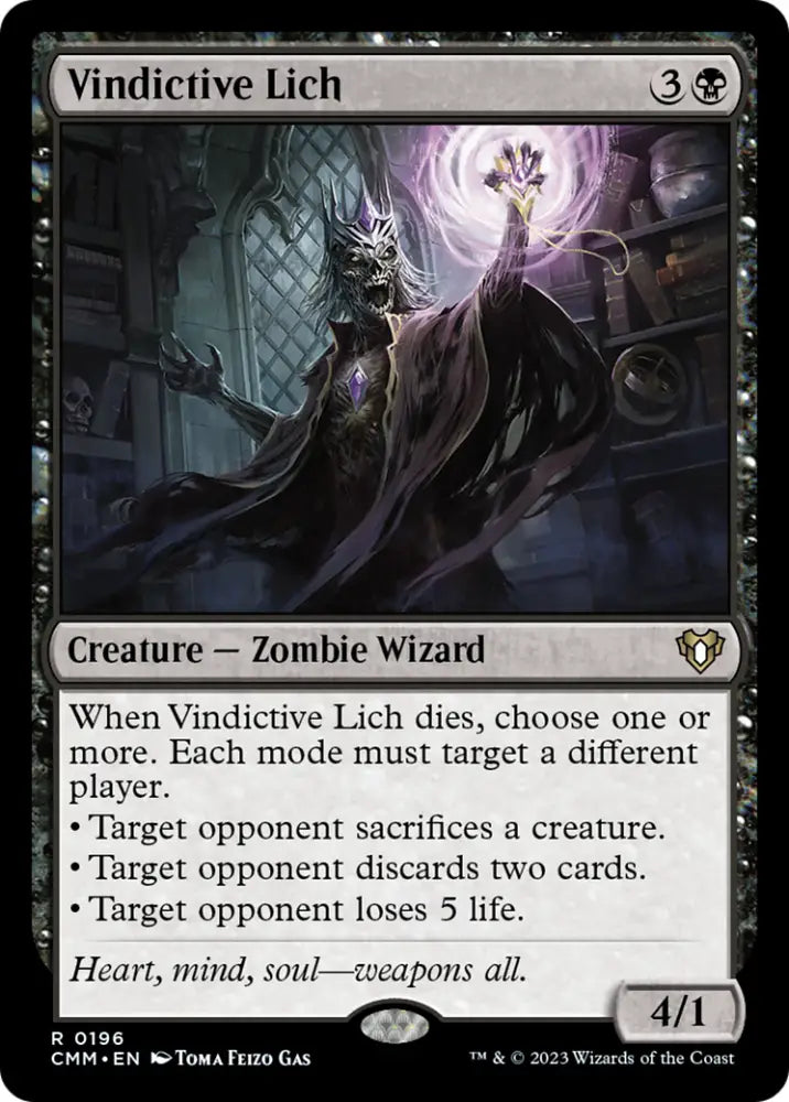 Vindictive Lich [Commander Masters] - MTG Single