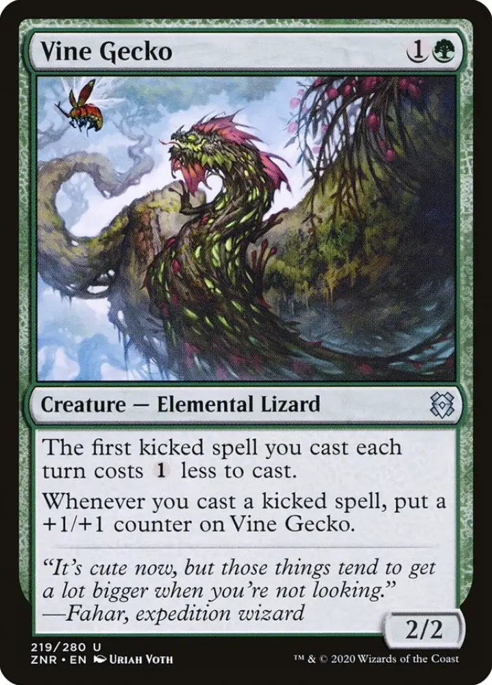 Vine Gecko [Zendikar Rising] - MTG Single
