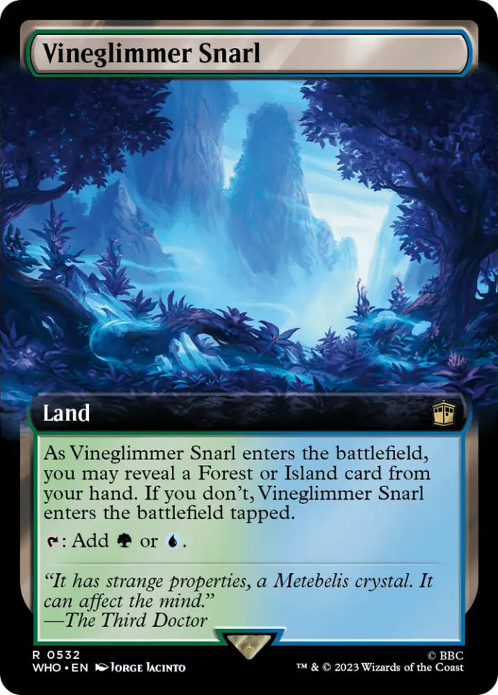 Vineglimmer Snarl (Extended Art) [Doctor Who] - MTG Single