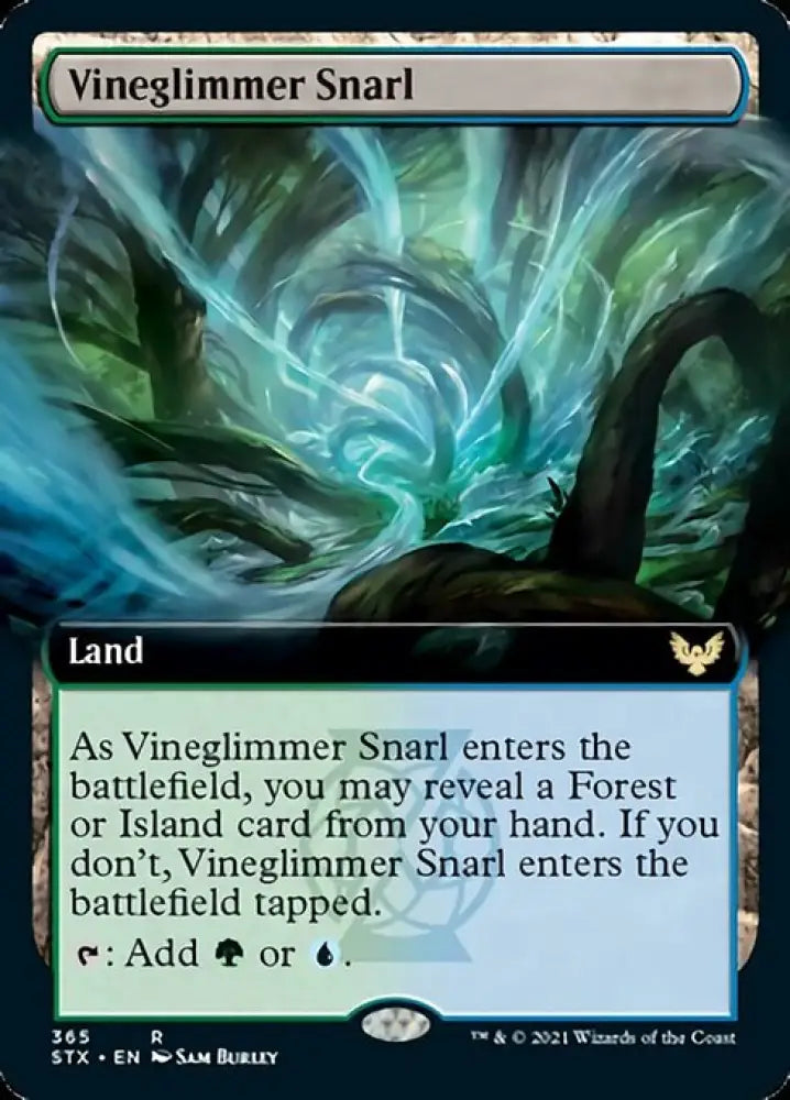 Vineglimmer Snarl (Extended Art) [Strixhaven: School of Mages] - MTG Single