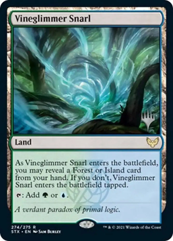 Vineglimmer Snarl (Promo Pack) [Strixhaven: School of Mages Promos] - MTG Single