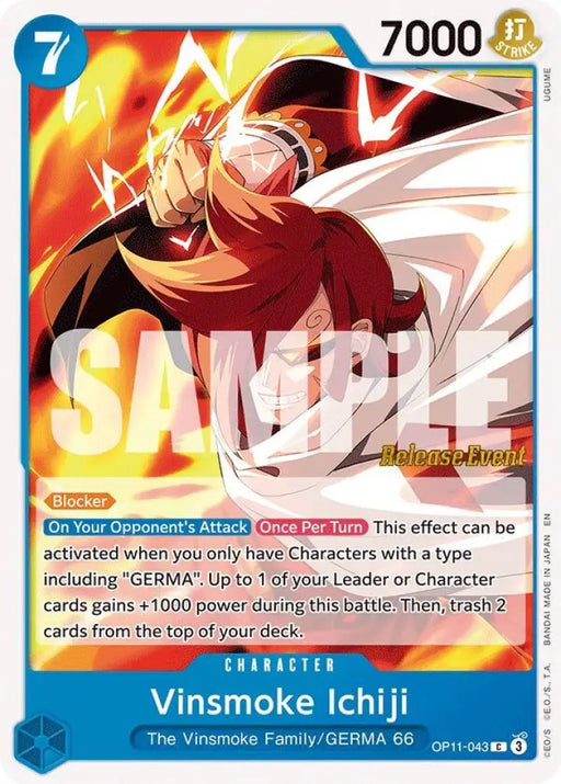 Vinsmoke Ichiji (OP11-043) [A Fist of Divine Speed Release Event Cards]