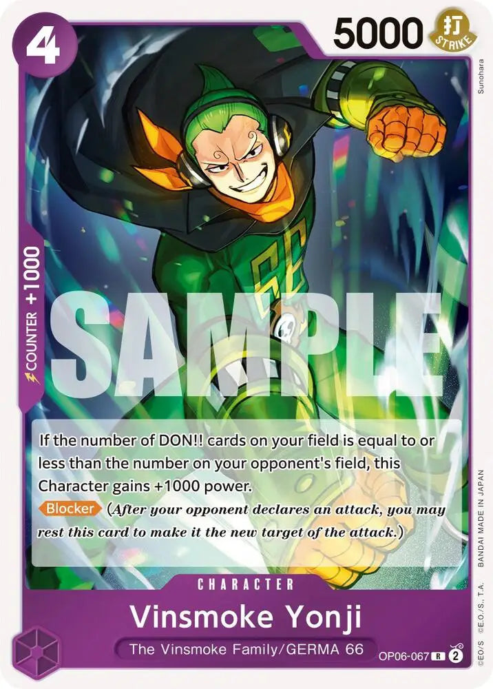 Vinsmoke Yonji (067) (OP06-067) [Wings of the Captain]