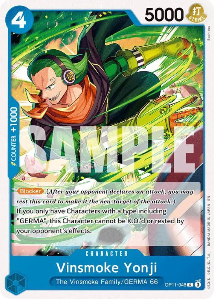 Vinsmoke Yonji (OP11-046) [A Fist of Divine Speed]