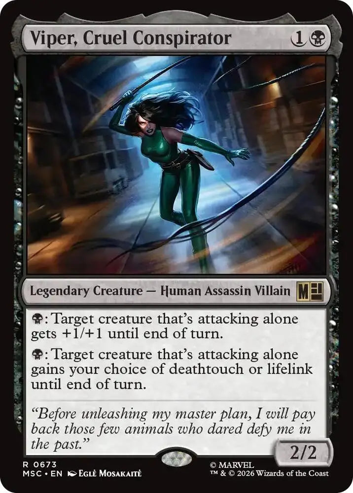 Viper, Cruel Conspirator (673) [Marvel Super Heroes Commander]