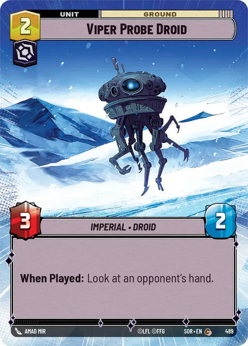 Viper Probe Droid (Hyperspace) (489) [Spark of Rebellion] - Star Wars: Unlimited Single