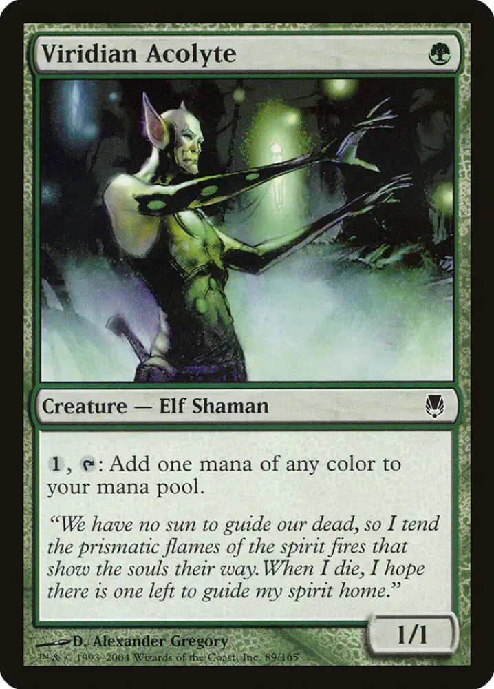 Viridian Acolyte [Darksteel] - MTG Single