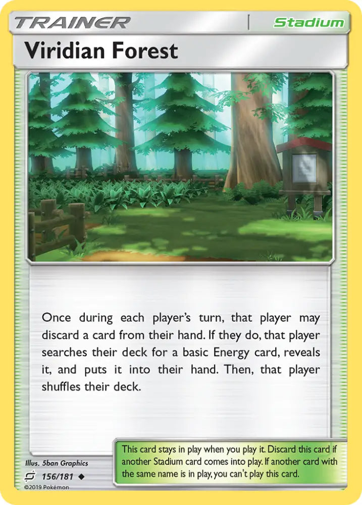 Viridian Forest (156/181) [Sun & Moon: Team Up] - Pokemon Single
