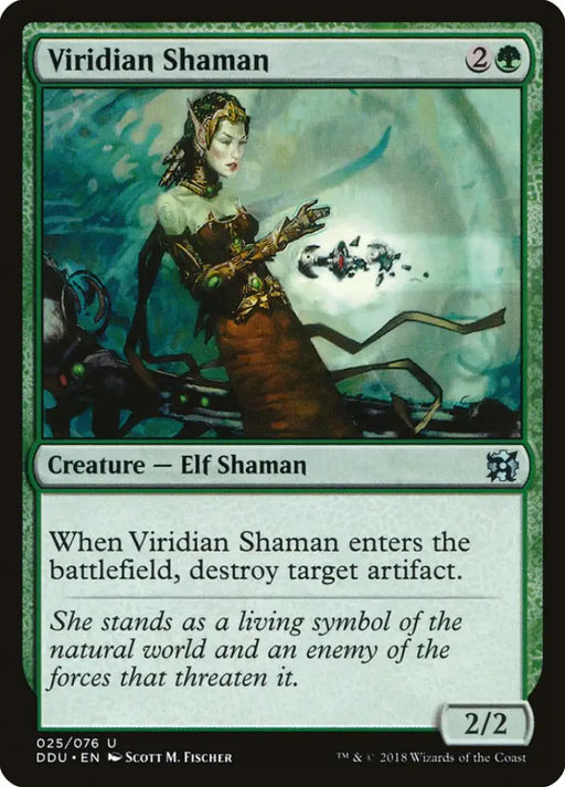 Viridian Shaman [Duel Decks: Elves vs. Inventors] - MTG Single