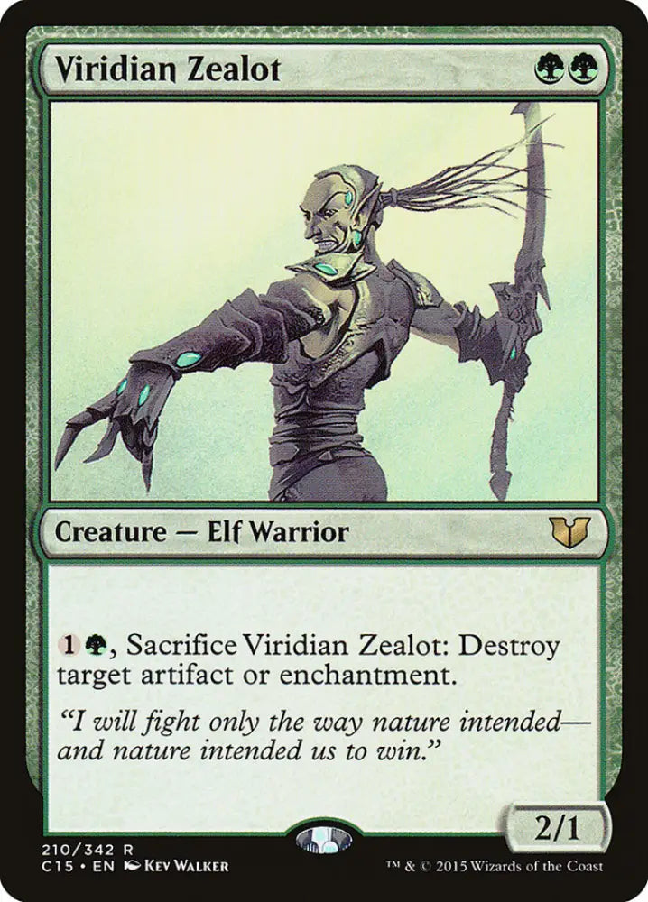 Viridian Zealot [Commander 2015] - MTG Single
