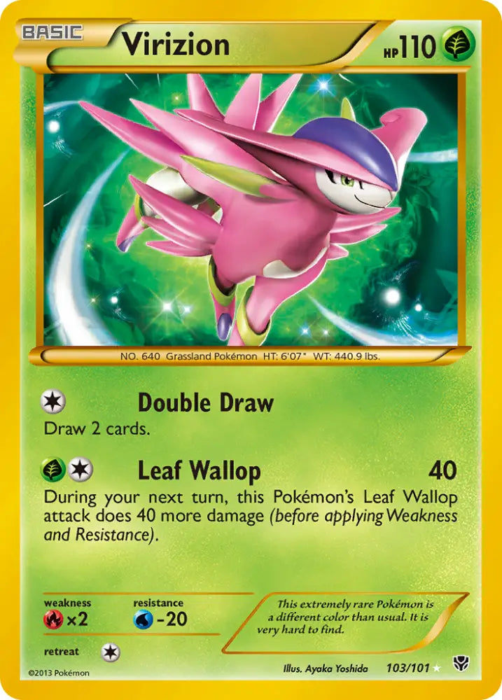 Virizion (103/101) [Black & White: Plasma Blast] - Pokemon Single