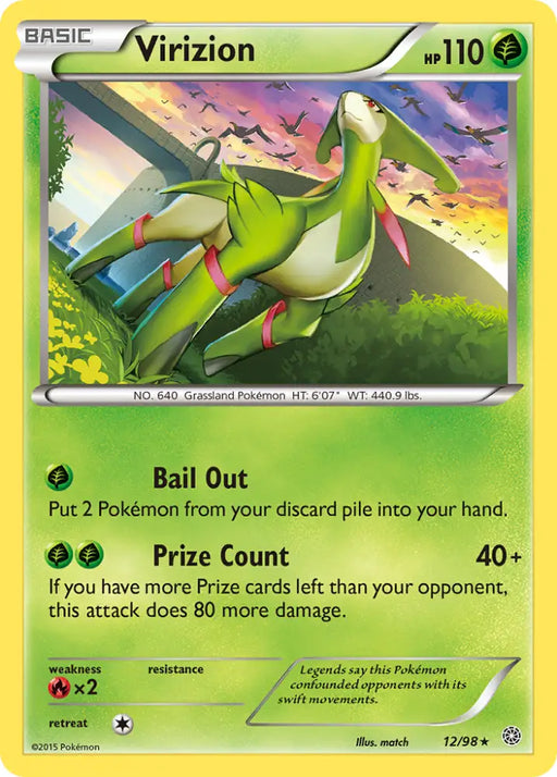 Virizion (12/98) [XY: Ancient Origins] - Pokemon Single