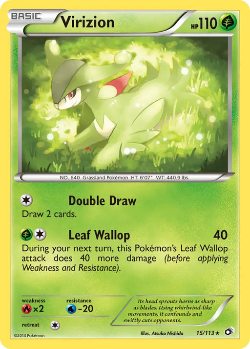 Virizion (15/113) [Black & White: Legendary Treasures] - Pokemon Single