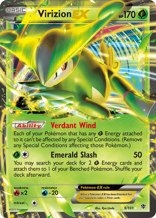 Virizion EX (9/101) [Black & White: Plasma Blast] - Pokemon Single