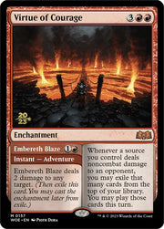 Virtue of Courage //Embereth Blaze (Promo Pack) [Wilds of Eldraine Promos] - MTG Single
