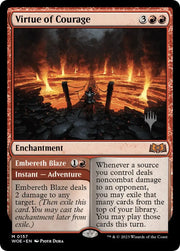 Virtue of Courage //Embereth Blaze (Promo Pack) [Wilds of Eldraine Promos] - MTG Single