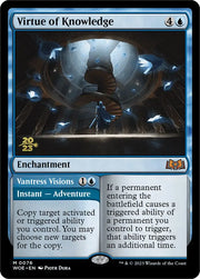Virtue of Knowledge // Vantress Visions (Promo Pack) [Wilds of Eldraine Promos] - MTG Single