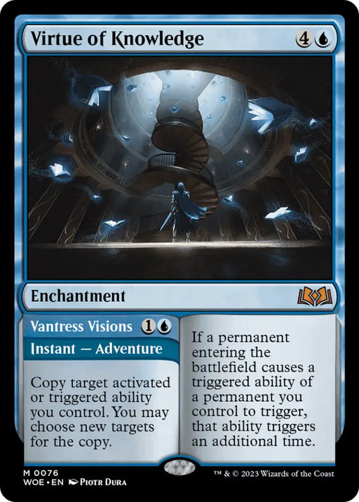 Virtue of Knowledge // Vantress Visions [Wilds of Eldraine] - MTG Single