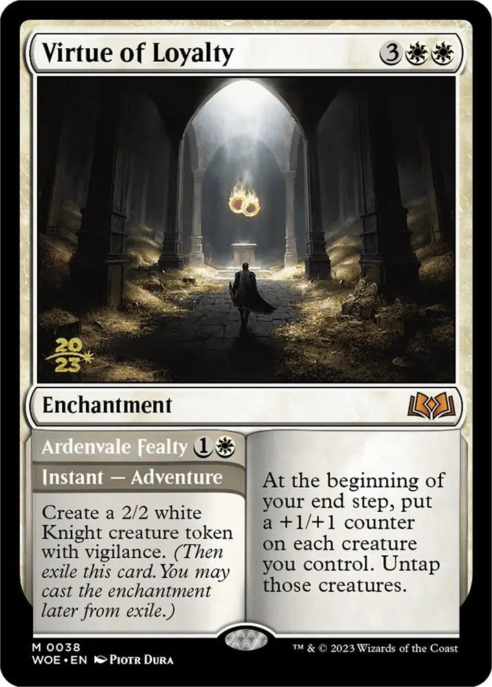 Virtue of Loyalty // Ardenvale Fealty (Promo Pack) [Wilds of Eldraine Promos] - MTG Single