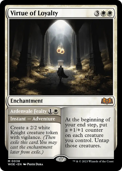 Virtue of Loyalty // Ardvenvale Fealty [Wilds of Eldraine] - MTG Single