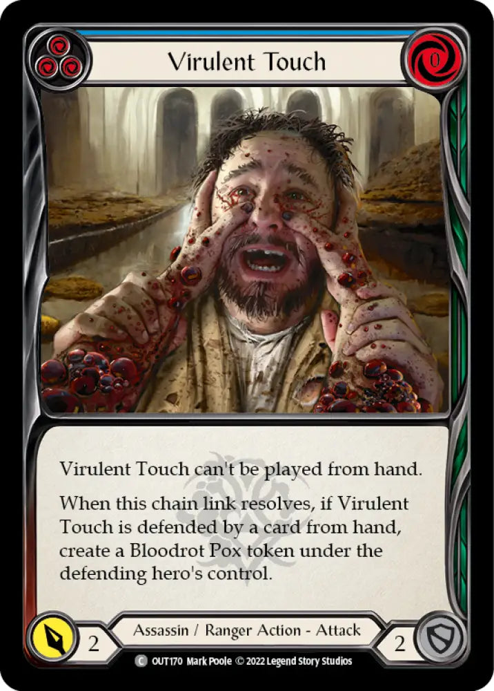 Virulent Touch (Blue) [Outsiders] - Flesh And Blood Single